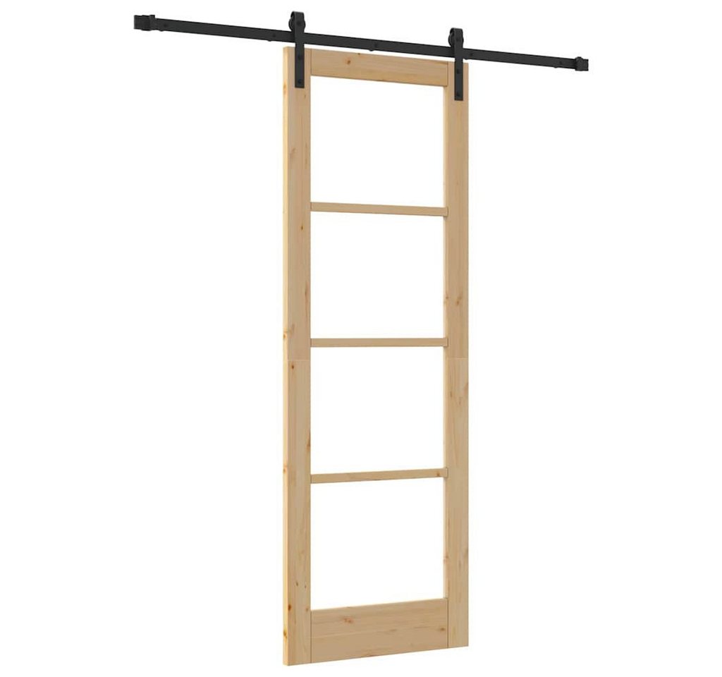 vidaXL Haustür Interior Tür ORKDAL Natur 73,5 x 211 cm Massives Kiefernholz (1-St) von vidaXL