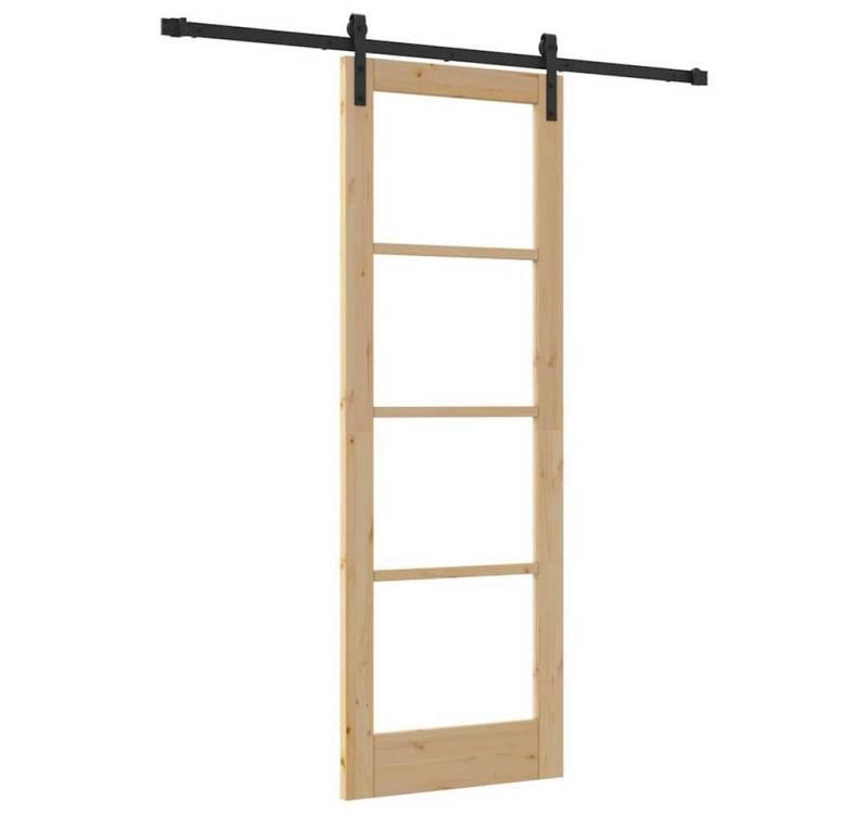 vidaXL Haustür Interior Tür ORKDAL Natur 73,5 x 211 cm Massives Kiefernholz (1-St) von vidaXL