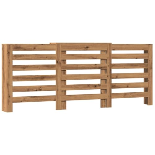 vidaXL Heizkörperverkleidung, Heizungsverkleidung Modernes Latten-Design, Heizkörperabdeckung für Wohnzimmer, Heizungsabdeckung, Artisan-Eiche 205x21,5x83,5cm Holzwerkstoff von vidaXL
