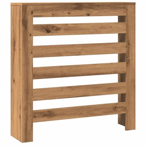 vidaXL Heizkörperverkleidung, Heizungsverkleidung Modernes Latten-Design, Heizkörperabdeckung für Wohnzimmer, Heizungsabdeckung, Artisan-Eiche 78x20x82cm Holzwerkstoff von vidaXL