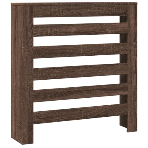 vidaXL Heizkörperverkleidung, Heizungsverkleidung Modernes Latten-Design, Heizkörperabdeckung für Wohnzimmer, Heizungsabdeckung, Eichen-Optik 78x20x82cm Holzwerkstoff von vidaXL