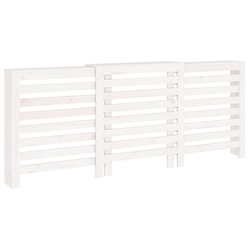 vidaXL Heizkörperverkleidung Lamellen-Design Heizungsabdeckung Heizungsverkleidung Heizung Abdeckung Heizkörper Weiß 210x21x85cm Massivholz Kiefer vidaXL Heizkörperverkleidung Lamellen-Design Heizungsabdeckung Heizungsverkleidung Heizung Abdeckung Heizkörper Weiß 210x21x85cm Massivholz Kiefer von vidaXL