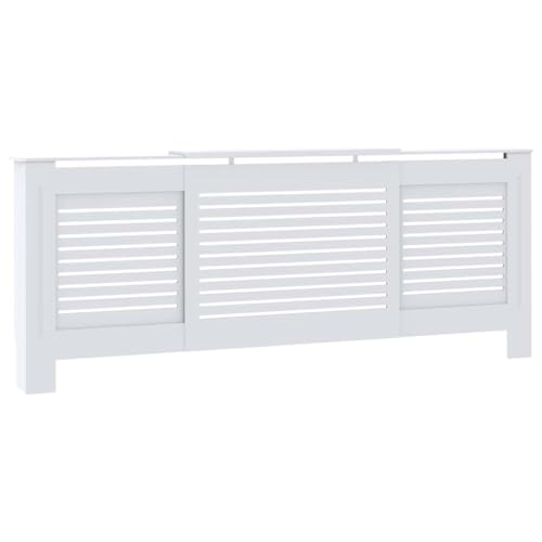 vidaXL Heizkörperverkleidung Lattenrost-Design Heizungsabdeckung Heizungsverkleidung Heizkörperabdeckung Heizung Abdeckung Heizkörper MDF Weiß 205cm vidaXL Heizkörperverkleidung Lattenrost-Design Heizungsabdeckung Heizungsverkleidung Heizkörperabdeckung Heizung Abdeckung Heizkörper MDF Weiß 205cm von vidaXL