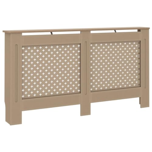 vidaXL Heizkörperverkleidung mit Wabenmuster Heizkörperabdeckung Heizungsverkleidung Heizung Heizkörper Abdeckung 152x19x81 cm MDF von vidaXL