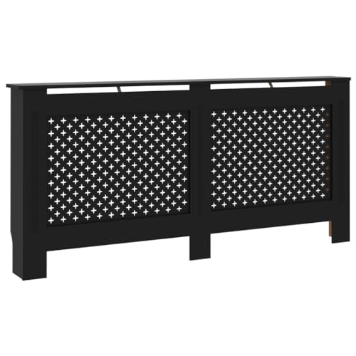 vidaXL Heizkörperverkleidung mit Wabenmuster Heizkörperabdeckung Heizungsverkleidung Heizung Heizkörper Abdeckung Schwarz 172x19x81,5cm MDF vidaXL Heizkörperverkleidung mit Wabenmuster Heizkörperabdeckung Heizungsverkleidung Heizung Heizkörper Abdeckung Schwarz 172x19x81,5cm MDF von vidaXL