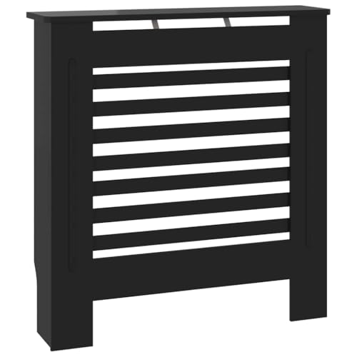 vidaXL Heizkörperverkleidung mit horizontalen Latten Heizungsabdeckung Heizungsverkleidung Heizkörperabdeckung Heizung Abdeckung Heizkörper MDF Schwarz 78cm vidaXL Heizkörperverkleidung mit horizontalen Latten Heizungsabdeckung Heizungsverkleidung Heizkörperabdeckung Heizung Abdeckung Heizkörper MDF Schwarz 78cm von vidaXL