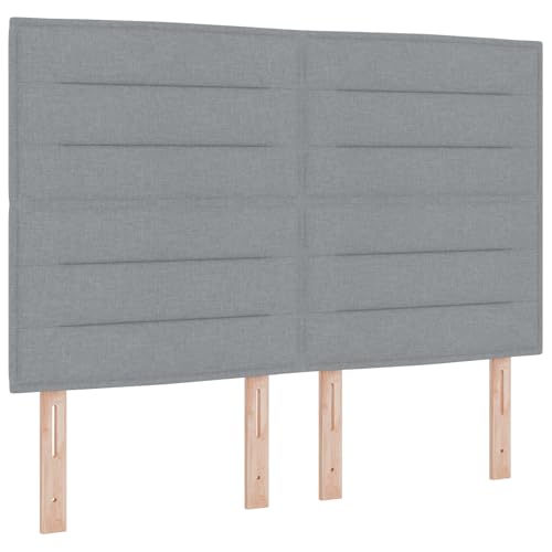 vidaXL Hellgraues Boxspringbett mit Matratze und Topper 140X200 cm Stylisches Indoor Schlafzimmermöbel Gestell Stoff Erwachsenen Modern Doppel vidaXL Hellgraues Boxspringbett mit Matratze und Topper 140X200 cm Stylisches Indoor Schlafzimmermöbel Gestell Stoff Erwachsenen Modern Doppel von vidaXL