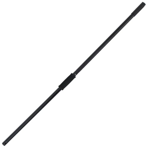 vidaXL Heugabel Stiel, Gabelstiel mit Gummigriff, Ersatzstiel für Gabel, Mistgabelstiel Dunggabelstiel Werkzeugstiel, Schwarz Stahl von vidaXL