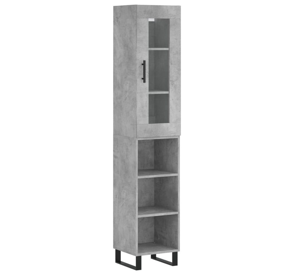 vidaXL Highboard, Hochkommode Betongrau 34,5x34x180 cm Holzwerkstoff vidaXL Highboard, Hochkommode Betongrau 34,5x34x180 cm Holzwerkstoff von vidaXL