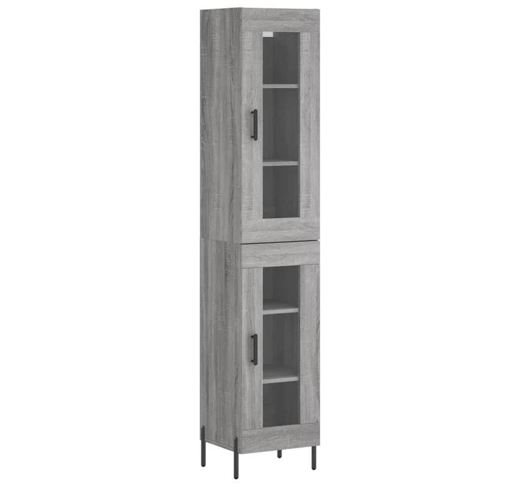 vidaXL Highboard, Hochkommode Grau Sonoma 34,5x34x180 cm Holzwerkstoff vidaXL Highboard, Hochkommode Grau Sonoma 34,5x34x180 cm Holzwerkstoff von vidaXL