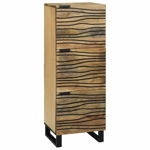 vidaXL Highboard 40x33.5x110 cm massives Mangoholz von vidaXL