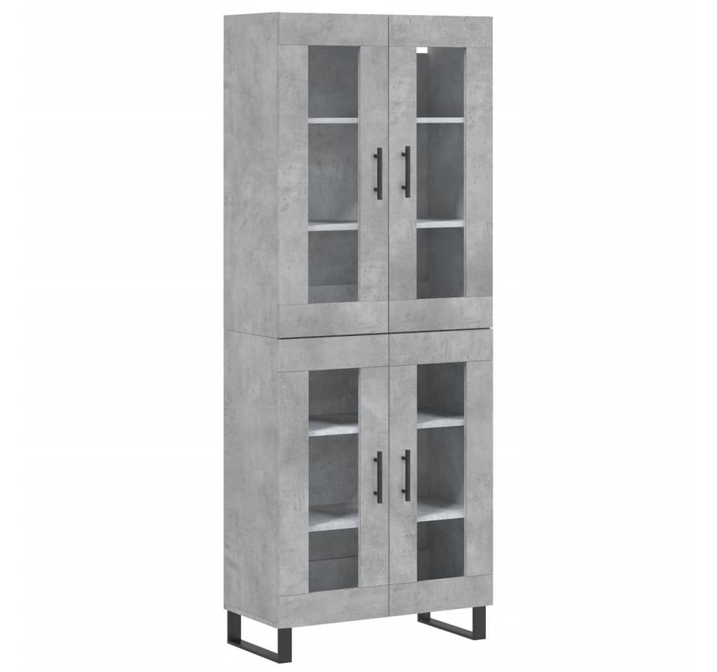 vidaXL Highboard Highboard Betongrau 69,5x34x180 cm Spanplatte Glas Vitrine vidaXL Highboard Highboard Betongrau 69,5x34x180 cm Spanplatte Glas Vitrine von vidaXL