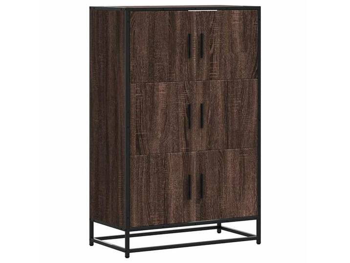 vidaXL Highboard Highboard Braun Eichen-Optik 68x35x106,5cm Holzwerkstoff Metall (1 St), braun, Braune Eiche von vidaXL