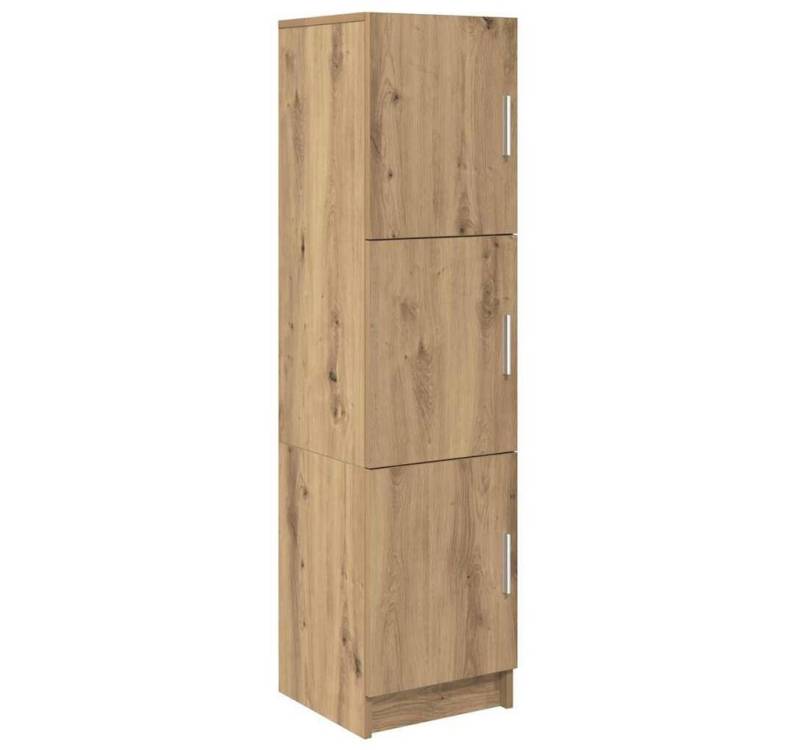 vidaXL Highboard Highboard Eiche handwerklich 31,5 x 32 x 124 cm Holzwerkstoff (1 St) von vidaXL