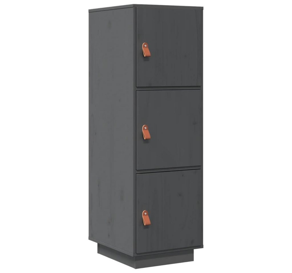 vidaXL Highboard Highboard Grau 34x40x108,5 cm Massivholz Kiefer (1 St) von vidaXL