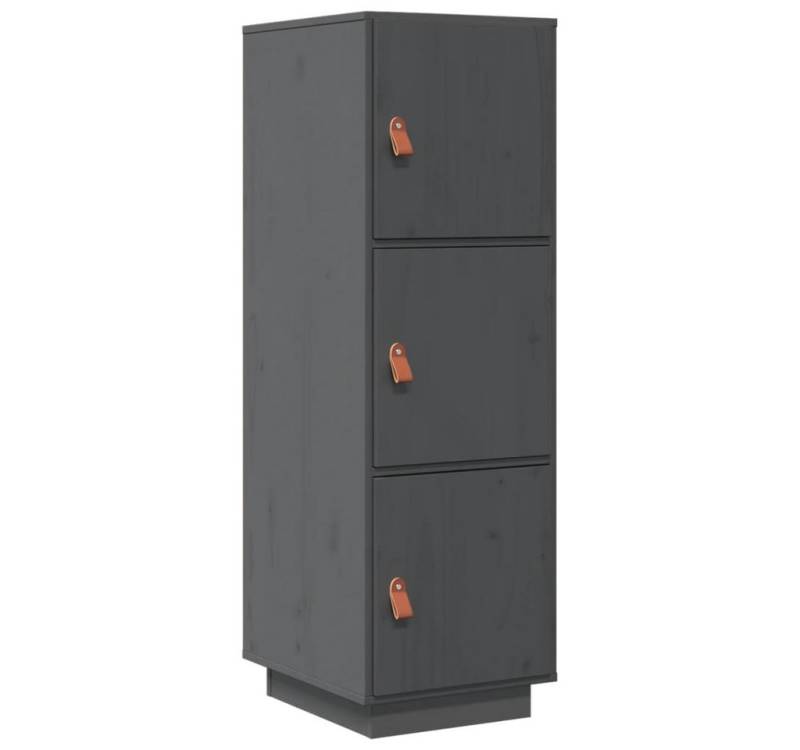 vidaXL Highboard Highboard Grau 34x40x108,5 cm Massivholz Kiefer (1 St) von vidaXL