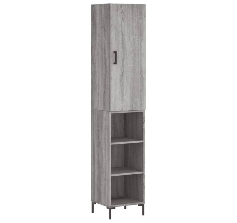 vidaXL Highboard Highboard Grau Sonoma 34,5x34x180 cm Holzwerkstoff (1 St) von vidaXL