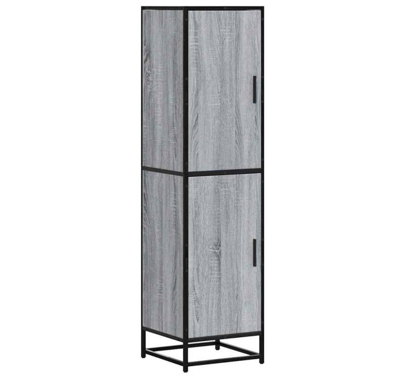 vidaXL Highboard Highboard Grau Sonoma 35,5x35x139 cm Holzwerkstoff und Metall (1 St) von vidaXL