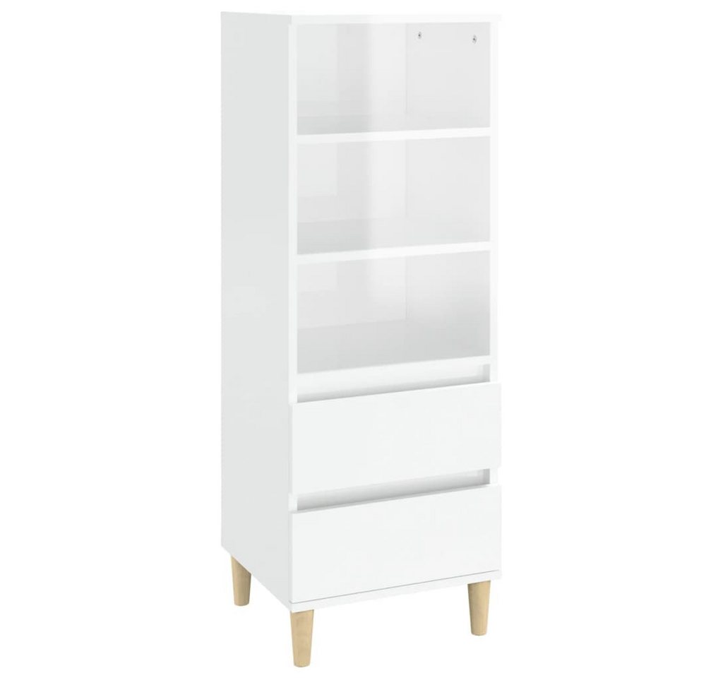 vidaXL Highboard Highboard Hochglanz-Weiß 40x36x110 cm Holzwerkstoff (1 St) von vidaXL