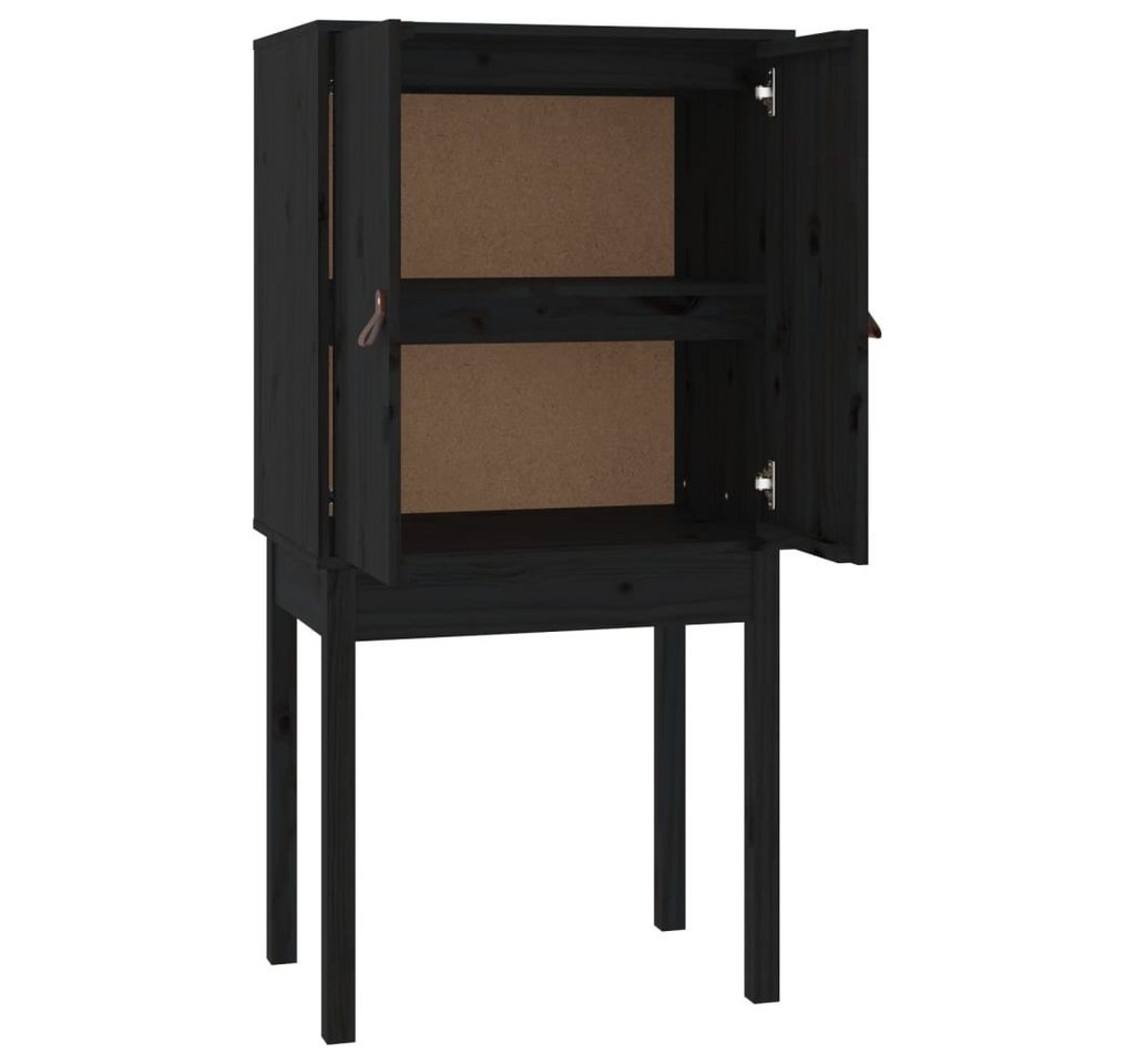 vidaXL Highboard Highboard Schwarz 60x40x120 cm Massivholz Kiefer Kommode Wohnzimmer vidaXL Highboard Highboard Schwarz 60x40x120 cm Massivholz Kiefer Kommode Wohnzimmer von vidaXL