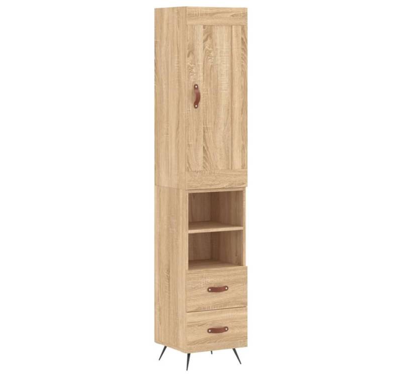 vidaXL Highboard Highboard Sonoma-Eiche 34,5x34x180 cm Holzwerkstoff (1 St) von vidaXL