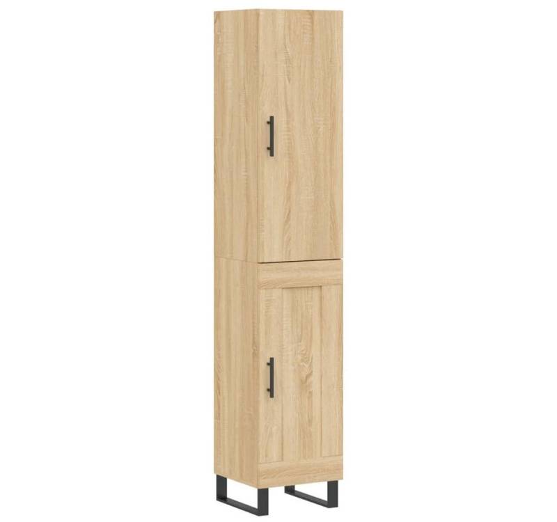 vidaXL Highboard Highboard Sonoma-Eiche 34,5x34x180 cm Holzwerkstoff (1 St) von vidaXL