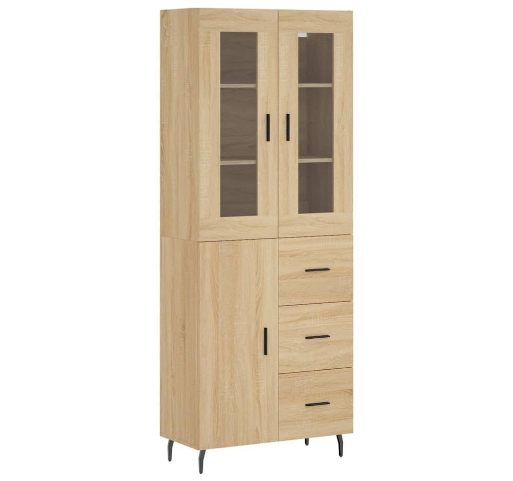 vidaXL Highboard Highboard Sonoma Eiche 69,5x34x180 cm Spanplatte Glas Vitrine vidaXL Highboard Highboard Sonoma Eiche 69,5x34x180 cm Spanplatte Glas Vitrine von vidaXL