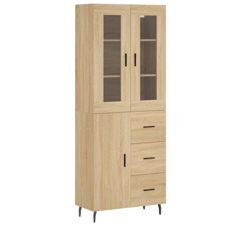 vidaXL Highboard Highboard Sonoma Eiche 69,5x34x180 cm Spanplatte Glas Vitrine vidaXL Highboard Highboard Sonoma Eiche 69,5x34x180 cm Spanplatte Glas Vitrine von vidaXL
