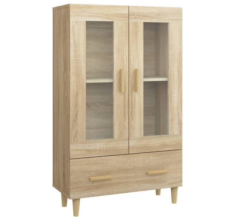 vidaXL Highboard Highboard Sonoma Eiche 70x31x115 cm Spanplatte Glas Vitrine von vidaXL
