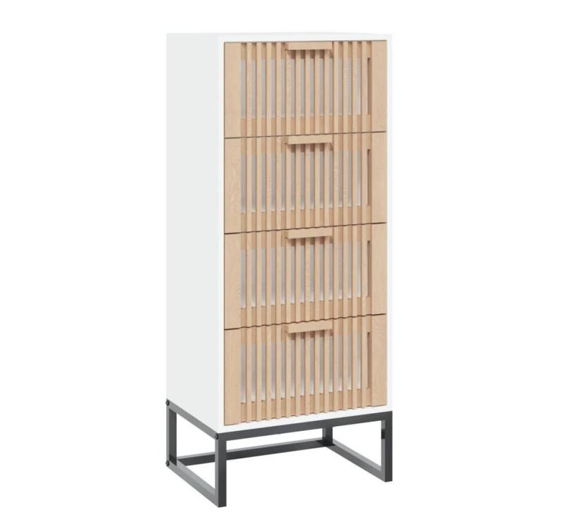 vidaXL Highboard Highboard Weiß 40x30x95 cm Holzwerkstoff (1 St) von vidaXL