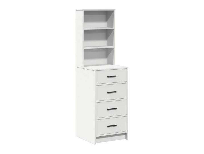 vidaXL Highboard Highboard Weiß 40x41x135 cm Holzwerkstoff (1 St), weiß, Holz, Weiß von vidaXL