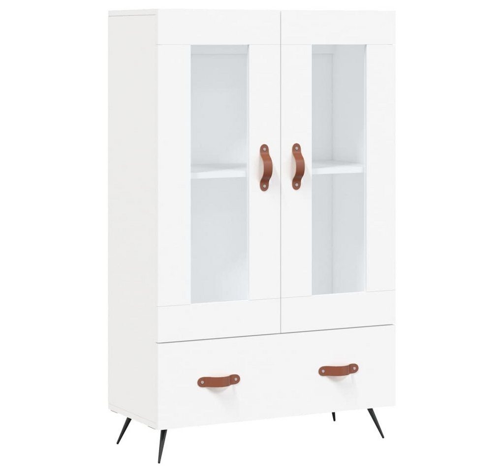 vidaXL Highboard Highboard Weiß 69,5x31x115 cm Spanplatte Glas Vitrine vidaXL Highboard Highboard Weiß 69,5x31x115 cm Spanplatte Glas Vitrine von vidaXL