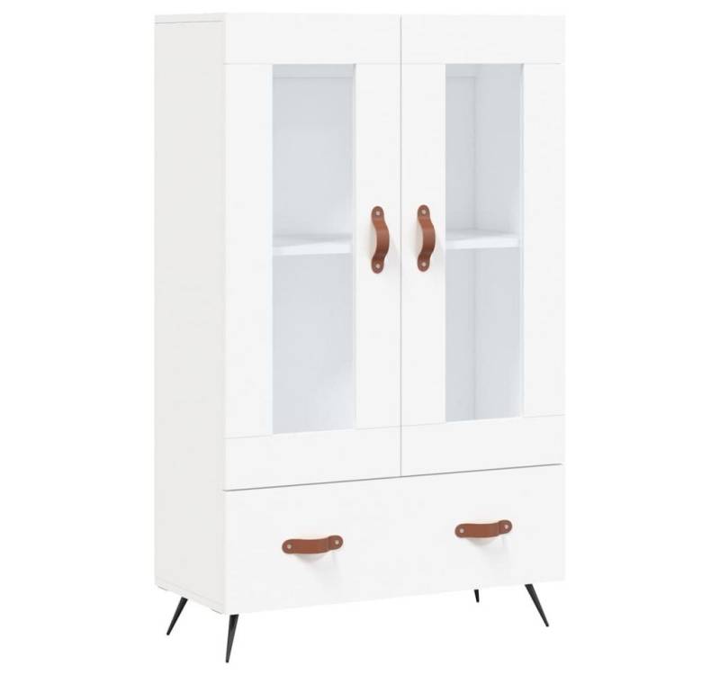 vidaXL Highboard Highboard Weiß 69,5x31x115 cm Spanplatte Glas Vitrine von vidaXL