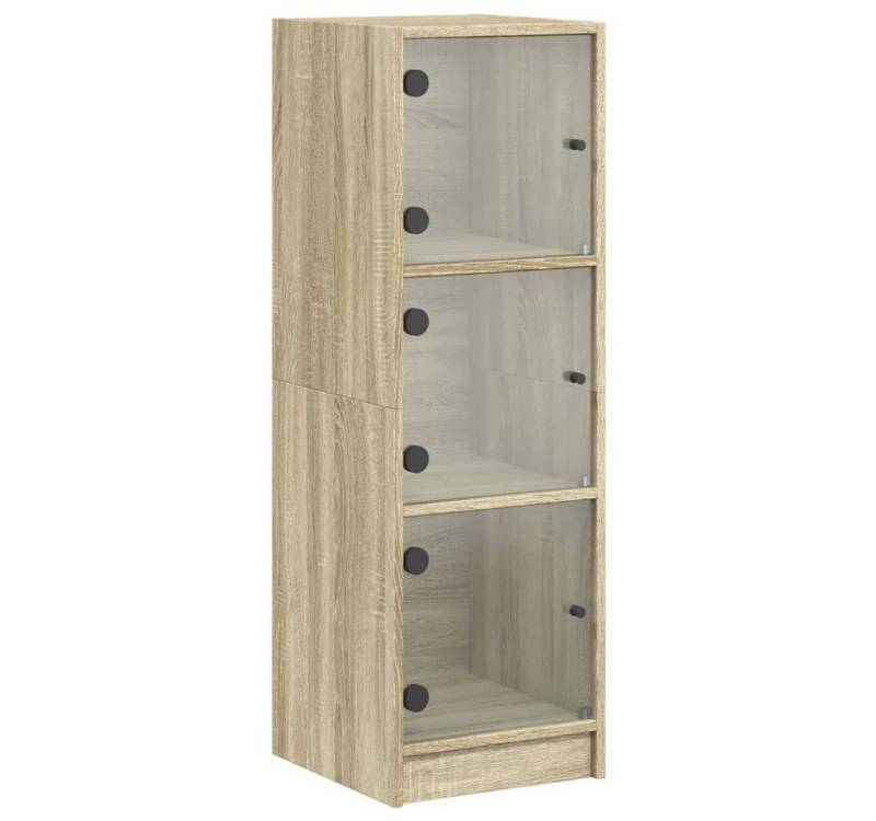 vidaXL Highboard Highboard mit Glastüren Sonoma-Eiche 35x37x109 cm (1 St) von vidaXL