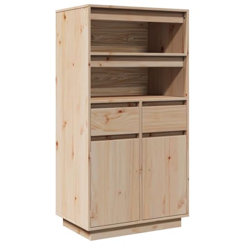 vidaXL Highboard Sideboard Kommode Schrank Anrichte Beistellschrank Mehrzweckschrank Hochschrank Standschrank 60x40x116,5cm Massivholz Kiefer vidaXL Highboard Sideboard Kommode Schrank Anrichte Beistellschrank Mehrzweckschrank Hochschrank Standschrank 60x40x116,5cm Massivholz Kiefer von vidaXL
