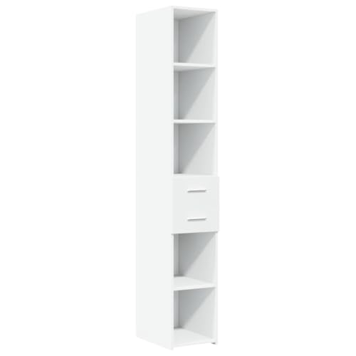 vidaXL Highboard, Sideboard mit Stauraum, Hochschrank Lagerschrank für Wohnzimmer, Beistellschrank Mehrzweckschrank, Weiß Holzwerkstoff von vidaXL