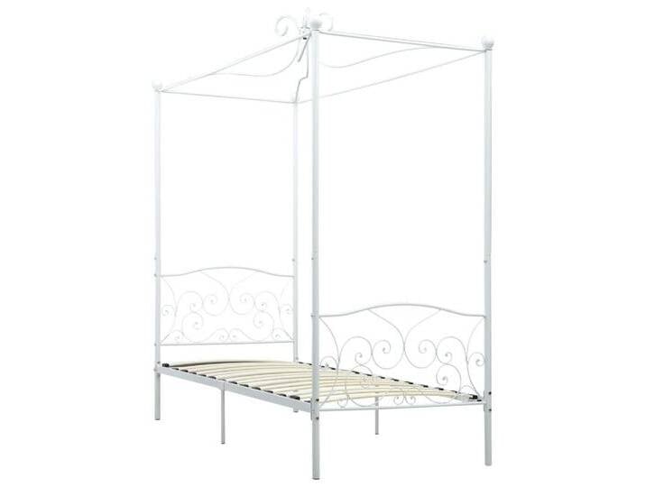 vidaXL Himmelbett, Baldachin Bett-Gestell Weiß Metall 100 x 200 cm vidaXL Himmelbett, Baldachin Bett-Gestell Weiß Metall 100 x 200 cm von vidaXL