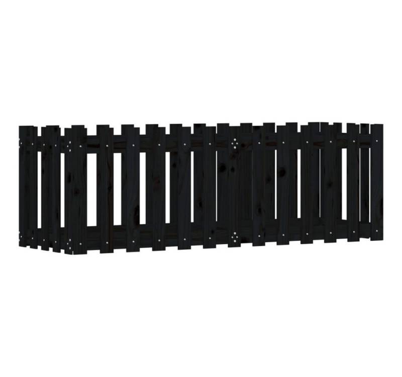 vidaXL Hochbeet, Kräuterhochbeet Latten-Design Schwarz 150x50x50 cm Massivholz Kiefer vidaXL Hochbeet, Kräuterhochbeet Latten-Design Schwarz 150x50x50 cm Massivholz Kiefer von vidaXL