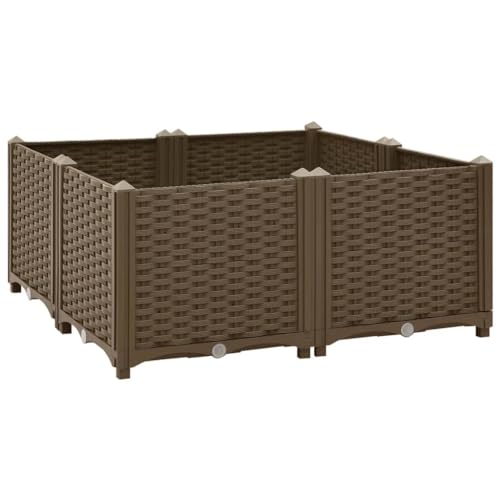 vidaXL Hochbeet Pflanzkasten Pflanzbeet Gemüsebeet Blumenbeet Blumenkasten Frühbeet Gartenbeet Pflanzkübel Blumenkübel 80x80x38cm Polypropylen vidaXL Hochbeet Pflanzkasten Pflanzbeet Gemüsebeet Blumenbeet Blumenkasten Frühbeet Gartenbeet Pflanzkübel Blumenkübel 80x80x38cm Polypropylen von vidaXL