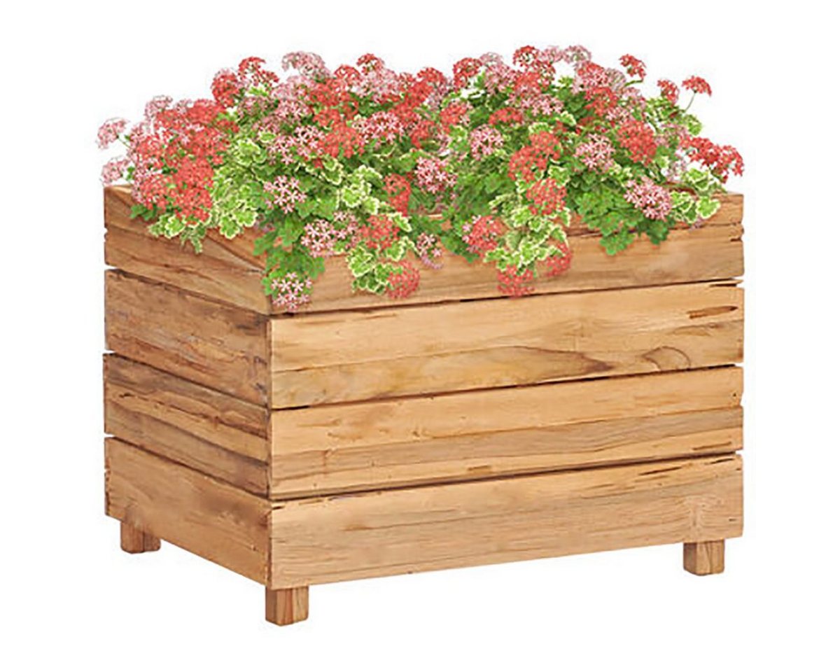 DOTMALL Hochbett Raised Bed 19.7x15.7"x15" Recycled Teak and Steel" von DOTMALL