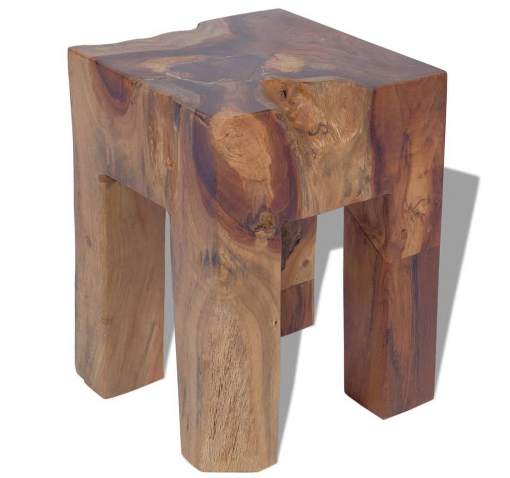 vidaXL Hocker Hocker Massivholz Teak (1 St) von vidaXL