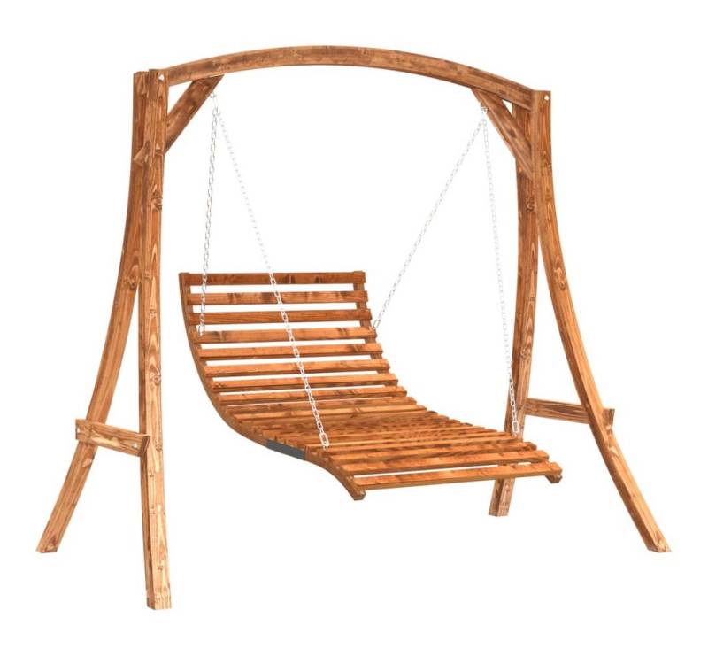 vidaXL Hollywoodschaukel, Gartenschaukel Massivholz Fichte mit Teak-Finish vidaXL Hollywoodschaukel, Gartenschaukel Massivholz Fichte mit Teak-Finish von vidaXL