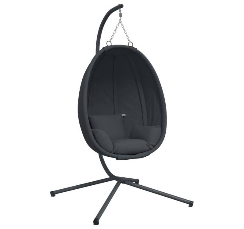 vidaXL Hollywoodschaukel Hängesessel mit Ständer Anthrazit Stoff und Stahl, 1 tlg. von vidaXL