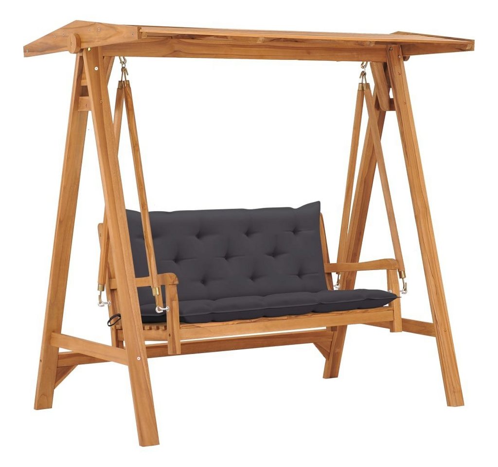 vidaXL Hollywoodschaukel Hollywoodschaukel mit Anthrazit Auflage 170 cm Massivholz, 1 tlg. vidaXL Hollywoodschaukel Hollywoodschaukel mit Anthrazit Auflage 170 cm Massivholz, 1 tlg. von vidaXL