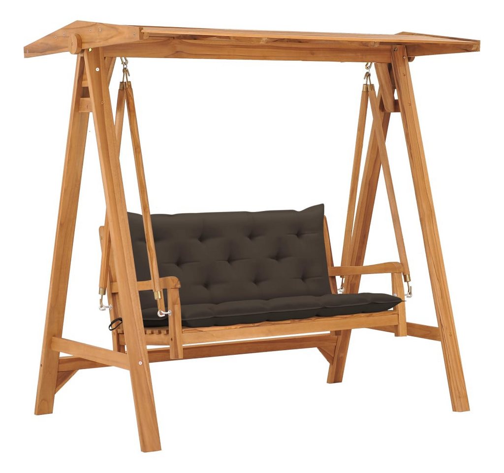 vidaXL Hollywoodschaukel Hollywoodschaukel mit Taupe Auflage 170 cm Massivholz, 1 tlg. vidaXL Hollywoodschaukel Hollywoodschaukel mit Taupe Auflage 170 cm Massivholz, 1 tlg. von vidaXL