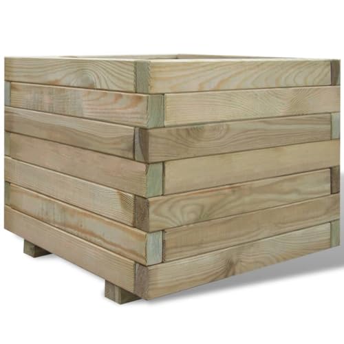 vidaXL Holz Hochbeet 50x50cm Pflanzkübel Blumenkasten Blumentopf Blumenkübel von vidaXL