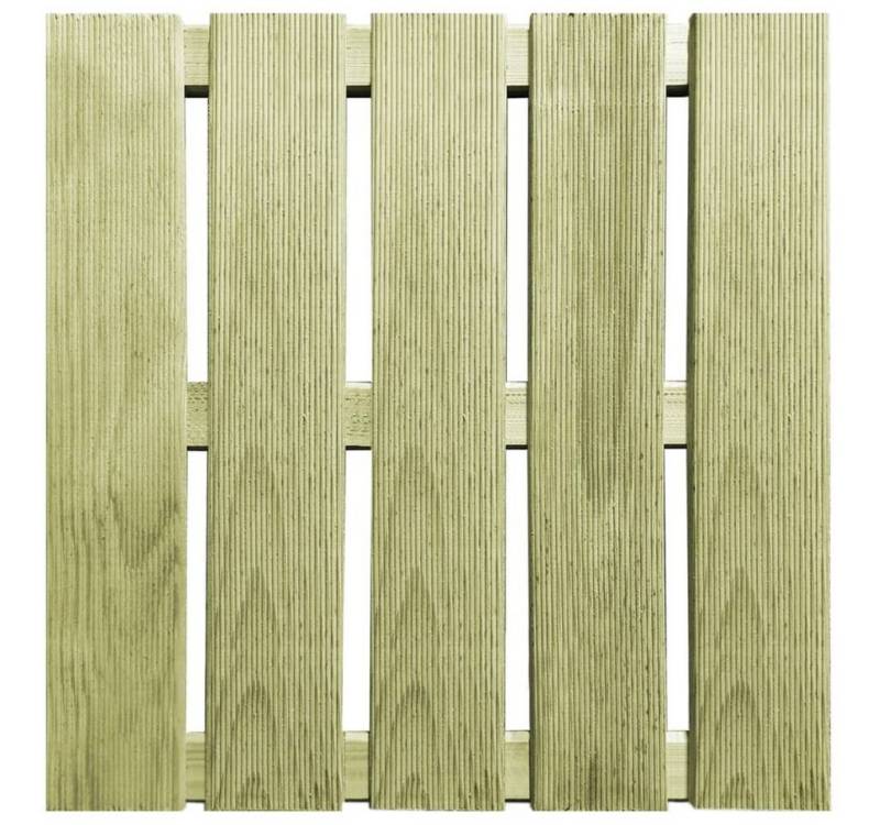 vidaXL Holzfliesen, Terrassenfliesen 24 Stk. 50×50 cm Grün Holz vidaXL Holzfliesen, Terrassenfliesen 24 Stk. 50×50 cm Grün Holz von vidaXL