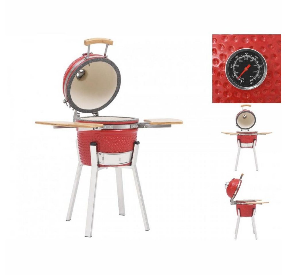 vidaXL Holzkohlegrill Kamado-Grill und Smoker Keramik 76 cm von vidaXL