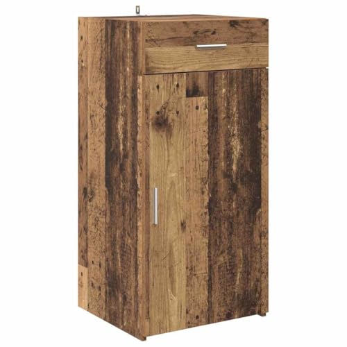 vidaXL Holzsideboard – Aufbewahrungsmöbel für Wohnzimmer, Schrank zur Organisation im Büro oder Zuhause, modernes rechteckiges Design aus Engineered Holz von vidaXL