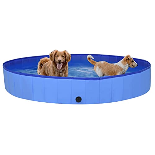 vidaXL Hundepool Faltbar Blau 200x30cm PVC Hunde Planschbecken Schwimmbad vidaXL Hundepool Faltbar Blau 200x30cm PVC Hunde Planschbecken Schwimmbad von vidaXL